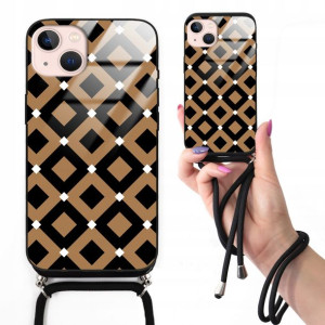 Etui CROSSGLAM Do IPHONE 13 W Kratkę Kratka Wzory