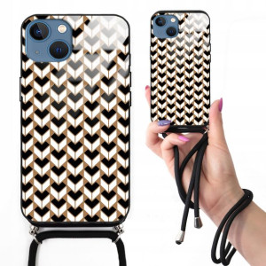 Etui CROSSGLAM Do IPHONE 14 W Kratkę Kratka Wzory