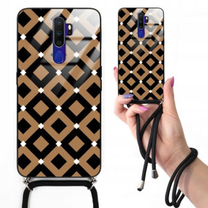 Etui CROSSGLAM Do OPPO A11 W Kratkę Kratka Wzory