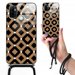 Etui CROSSGLAM Do OPPO A33 W Kratkę Kratka Wzory
