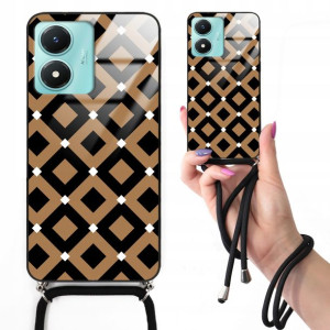 Etui CROSSGLAM Do VIVO Y02S W Kratkę Kratka Wzory