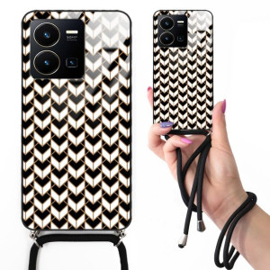 Etui CROSSGLAM Do VIVO Y35 W Kratkę Kratka Wzory