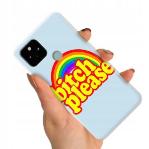 Etui do GOOGLE PIXEL 5A Case Modne Napisy Wzory
