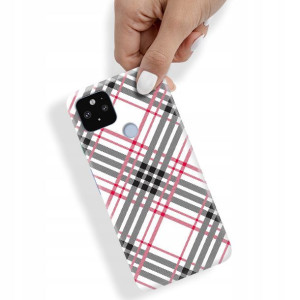 Etui do GOOGLE PIXEL 5XL W Kratkę Kratka Top Wzory