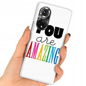 Etui do HUAWEI HONOR 50 PRO Modne Napisy Top Wzory