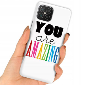 Etui do HUAWEI NOVA 8 SE Case Modne Napisy Wzory