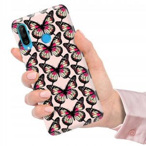 Etui do HUAWEI P30 LITE Case Flower Kwiaty Wzory
