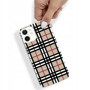 Etui do iPHONE 12 MINI Case W Kratkę Kratka Wzory