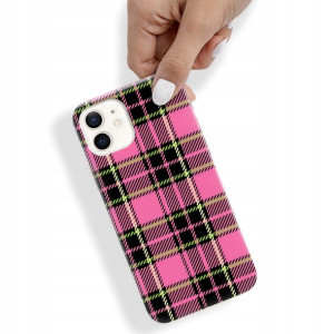 Etui do iPHONE 12 Obudowa W Kratkę Kratka Wzory