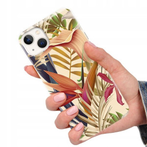 Etui do IPHONE 14 PLUS Case Kwiaty Flower Top Wzor