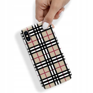 Etui do iPHONE X/XS Obudowa W Kratkę Kratka Wzory