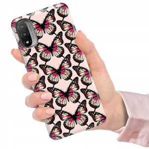 Etui do MOTOROLA E20 4G Case Flower Kwiaty Wzory
