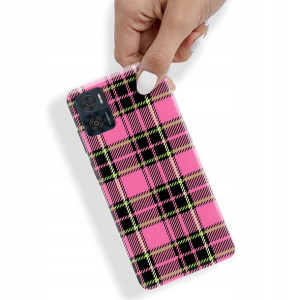 Etui do MOTOROLA E22i Case W Kratkę Kratka Wzory