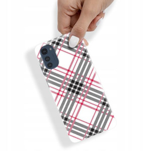 Etui do MOTOROLA E32 Case W Kratkę Kratka Wzory