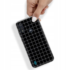 Etui do MOTOROLA E6S 2020 W Kratkę Kratka Wzory