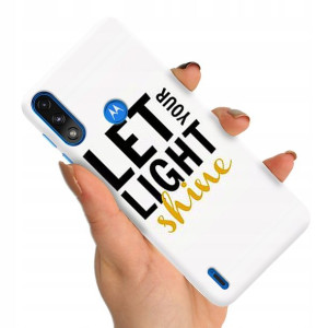 Etui do MOTOROLA E7 POWER/E7i Modne Napisy Wzory