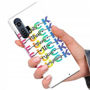 Etui do MOTOROLA EDGE PLUS Case Modne Napisy Wzory