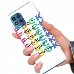 Etui do MOTOROLA EDGE S Case Modne Napisy Wzory
