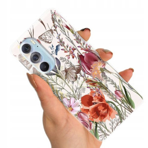 Etui do MOTOROLA EDGE X30 PRO Kwiaty Flower Wzory