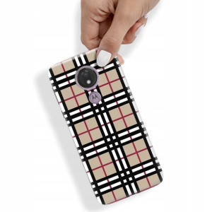 Etui do MOTOROLA G7 POWER W Kratkę Kratka Wzory
