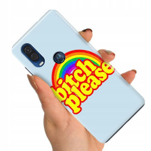 Etui do MOTOROLA P40 Case Modne Top Napisy Wzory