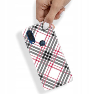 Etui do MOTOROLA P40 Case W Kratkę Kratka Wzory