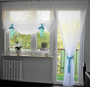 Komplet Panel Z Firaną W Balkon Na Karnisz 240 Cm