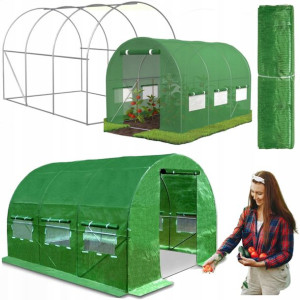 Tunel Foliowy + Stelaż Ogrodowy Szklarnia 3x2x2m