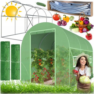 Tunel Foliowy + Stelaż Ogrodowy Szklarnia 3x2x2m