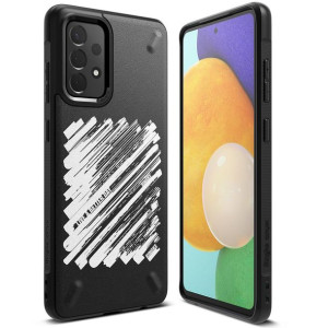 Ringke Onyx Design wytrzymałe etui pokrowiec Samsung Galaxy A72 4G czarny (