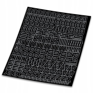 Małe litery samoprzylepne 320 znaków - 5cm