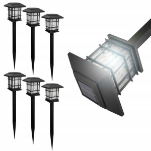 6x Lampa Lampka Solarna Latarnia Ogrodowa Lampion
