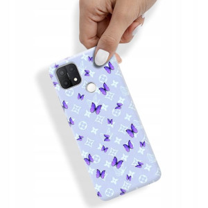 Etui do OPPO A15 Case TOP Motyle Butterfly Wzory
