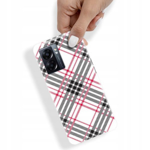 Etui do OPPO A57 4G Obudowa W Kratkę Kratka Wzory