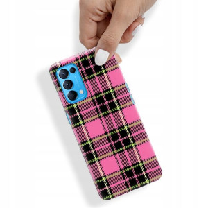 Etui do OPPO RENO 5 Obudowa W Kratkę Kratka Wzory