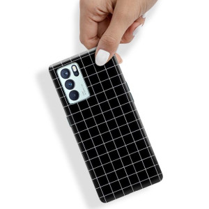 Etui do OPPO RENO 6 PRO 5G W Kratkę Kratka Wzory