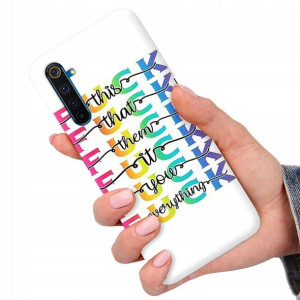 Etui do REALME 6 PRO Case Modne Top Napisy Wzory