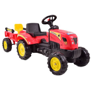 Traktorek Dla Dziecka Dzieci Dziecięcy Traktor Na Pedały Z Przyczepą I Akce