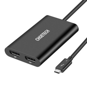 Choetech adapter przejściówka rozdzielacz USB Typ C Thunderbolt 3 (40Gbps)