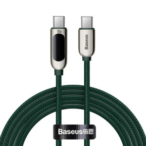 Baseus kabel USB Typ C - USB Typ C 100W (20V / 5A) Power Delivery z wyświet