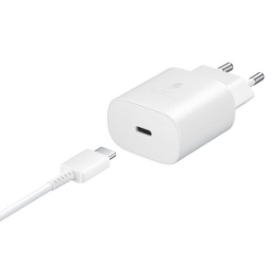 Samsung ładowarka sieciowa 25W USB Typ C + kabel USB Typ C 1m biały (EP-TA8