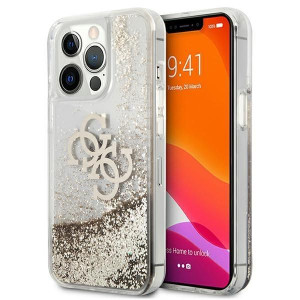 Guess GUHCP13LLG4GGO iPhone 13 Pro / 13 6,1" złoty/gold hardcase 4G Big Liq