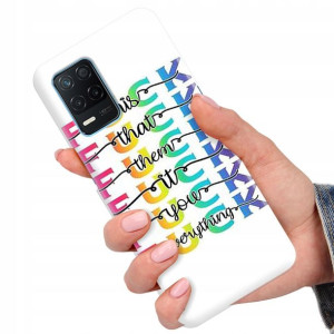 Etui do REALME 8 5G Case Modne Top Napisy Wzory