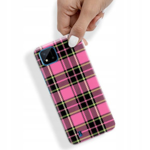 Etui do REALME C11 2021 Case W Kratkę Kratka Wzory