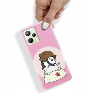 Etui do REALME C35 Obudowa BARE BEARS Top Wzory
