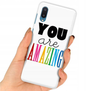 Etui do SAMSUNG A02 Case Modne Top Napisy Wzory