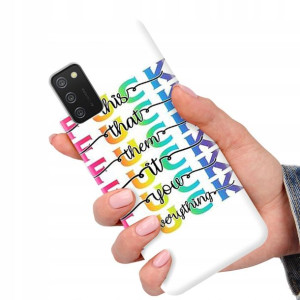 Etui do SAMSUNG A02S Case Modne Top Napisy Wzory