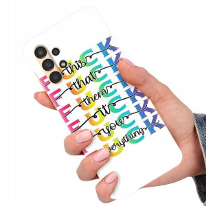 Etui do SAMSUNG A13 4G Case Modne Top Napisy Wzory