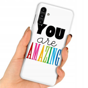 Etui do SAMSUNG A13 5G Case Modne Top Napisy Wzory