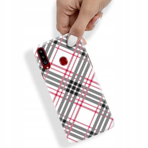 Etui do SAMSUNG A20s Case W Kratkę Kratka Wzory